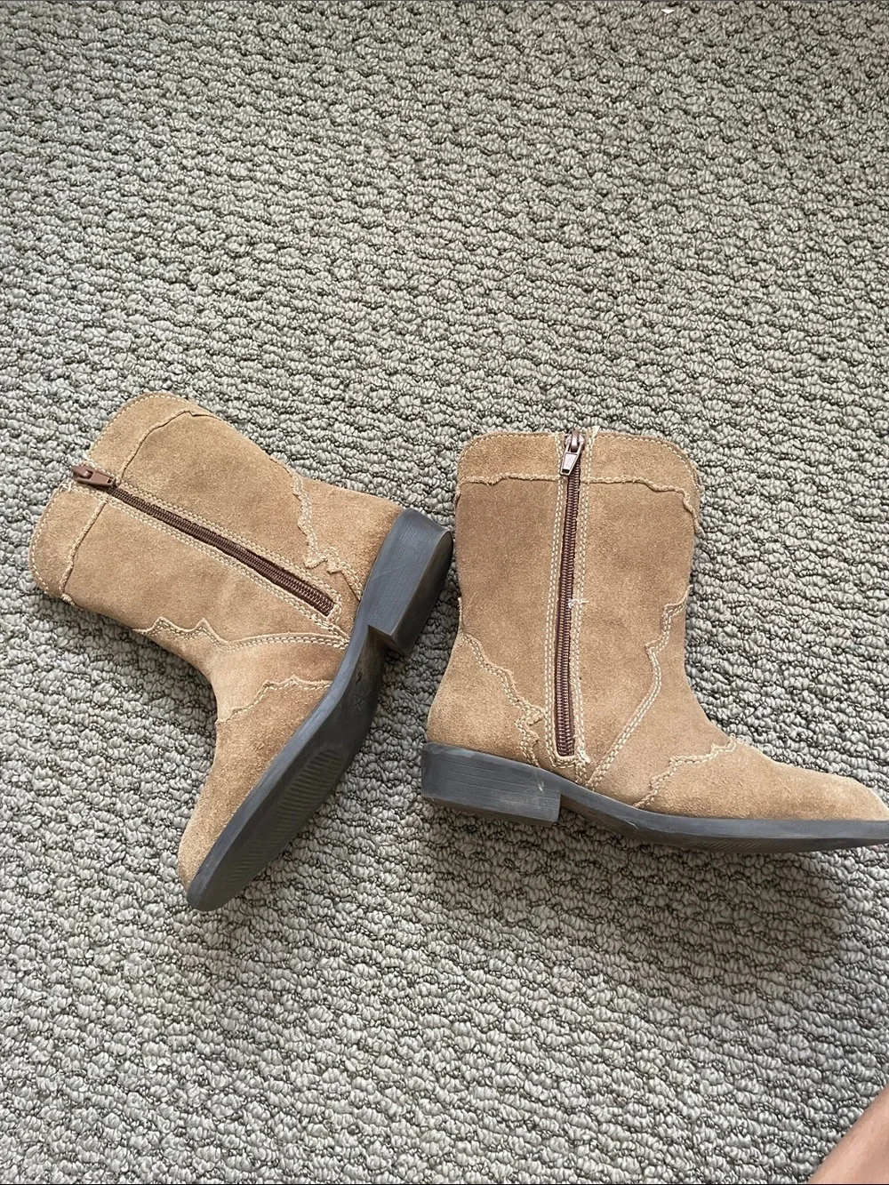 Zara Split Leather Cowboy Boots